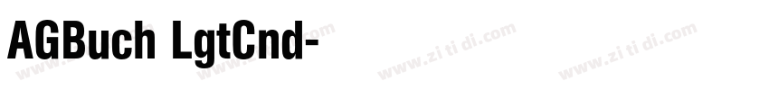 AGBuch LgtCnd字体转换